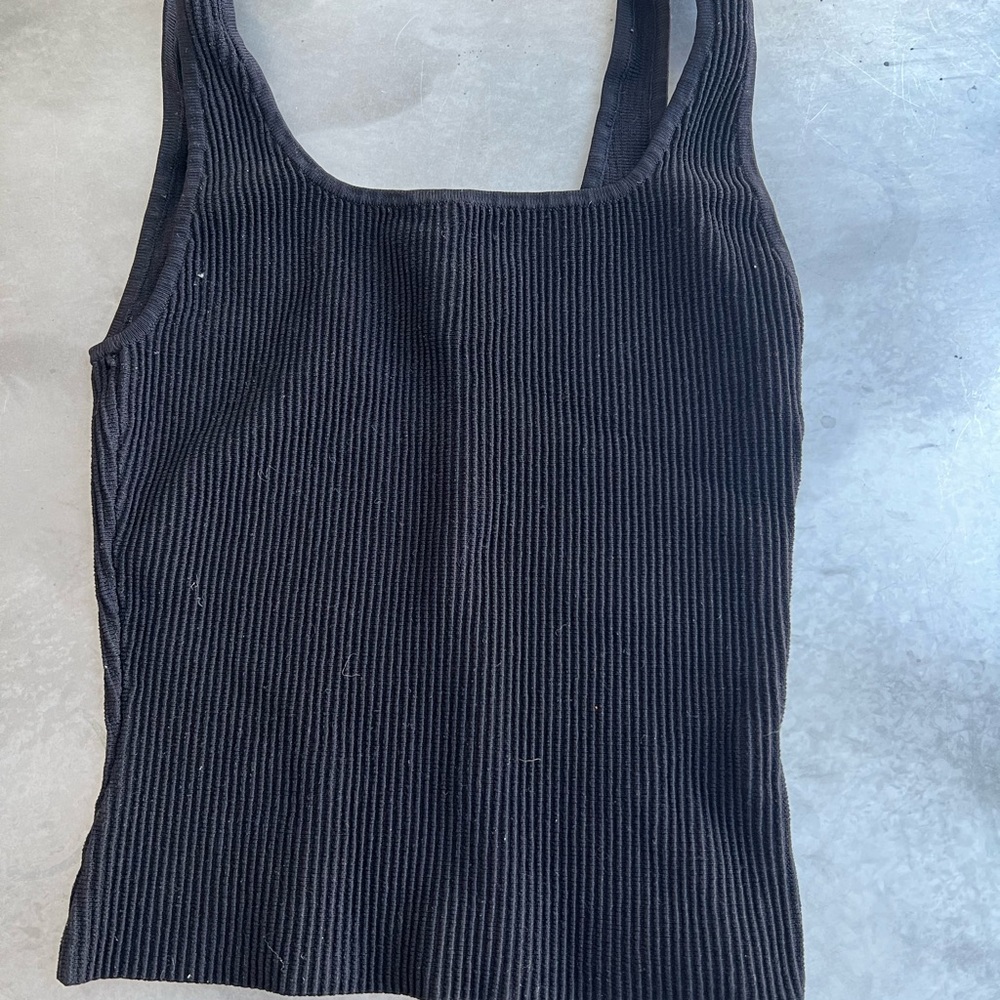 Babaton Midnight Ribbed Tank Top